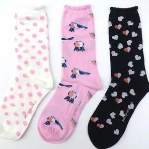 Kate Spade 3 pack crew socks